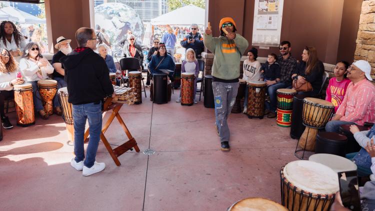 Drum Circle at the Hendricks County International Festival