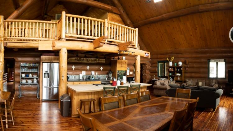 Main floor of the Cabin at Natural Valley Ranch