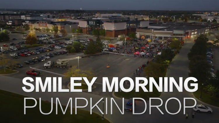 Smiley Morning Show Pumpkin Drop at The Shops at Perry Crossing