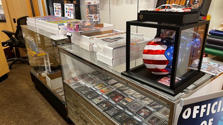 Sports cards and memorabilia can also be found at D's Vintage Toys & Collectibles