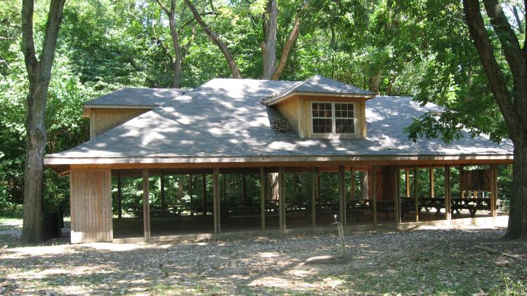 Shelter at Ellis Park in Danville (photo by Danville Parks & Recreation)