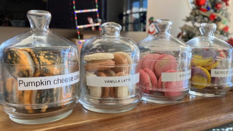Macarons at Tea Moon in Brownsburg