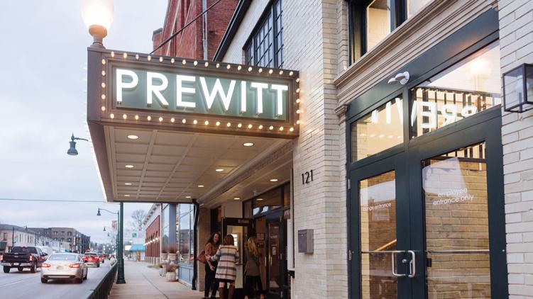 The Prewitt Restaurant & Lounge entrance and exterior