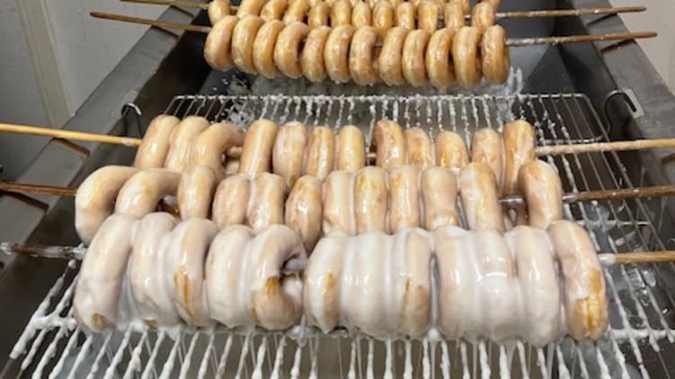 Glazed Donuts from Hilligoss Bakery in Brownsburg, IN