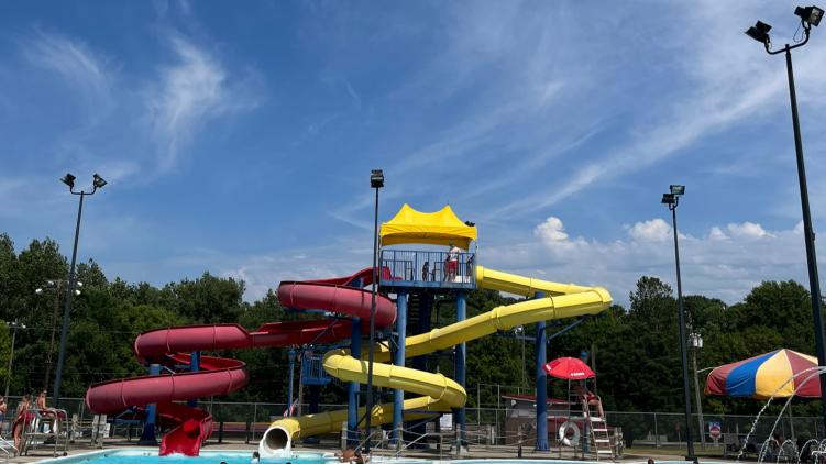 Water Slides at Gill Family Aquatic Center