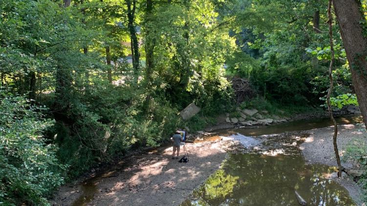 Artist participating in Plein Air Paint Out in Danville, IN