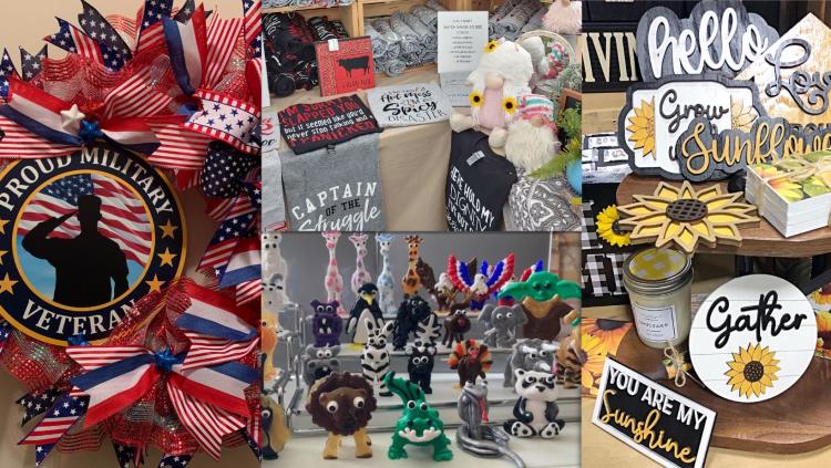Handmade Items to be Sold at the Plainfield Lions Club Craft Fair