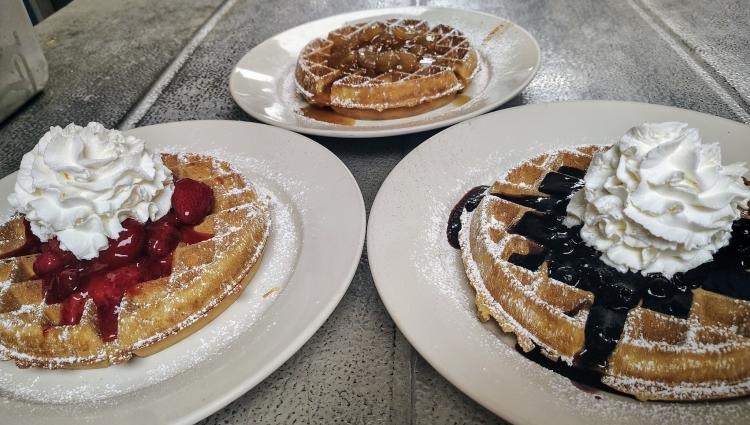 Waffles at Stacks in Clayton (photo via Facebook)