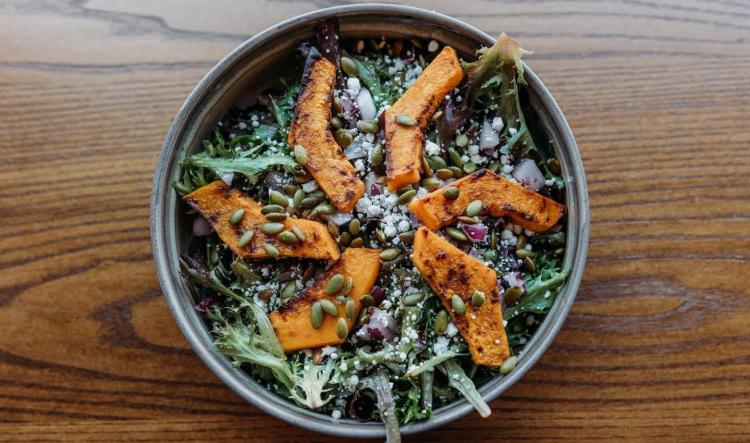 Seasonal salad at The Prewitt Restaurant + Lounge