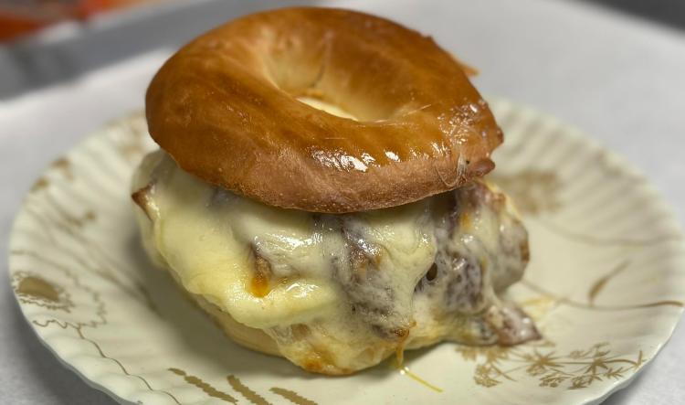 The Beehive's bacon, egg and cheese bagel