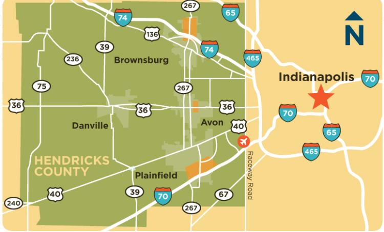 Hendricks County Accessibility Map
