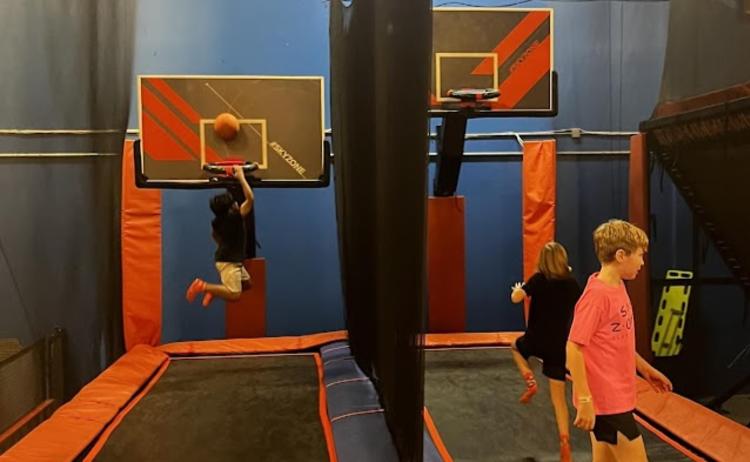 Shooting Hoops; Photo Courtesy of the Sky Zone Plainfield Facebook Page