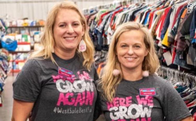 HWGA Consignment Sale organizers Katie Roberts (left) and Katie Awwad (right).