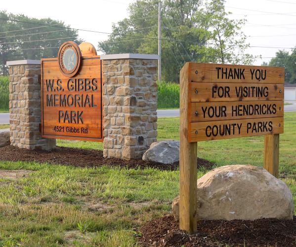 Copy of W.S. Gibbs Memorial Park entrance. (Photo by Brad Poreda)