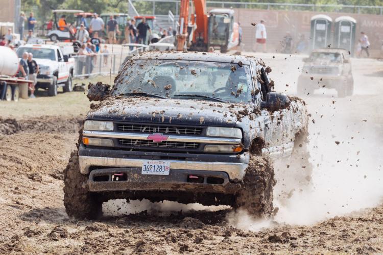 Mud bog racing at the 4-Wheel Jamboree