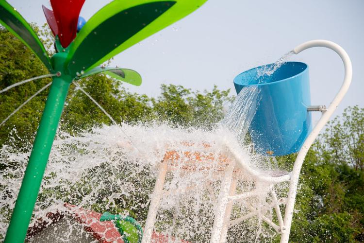 Splash pad at Williams Park in Brownsburg
