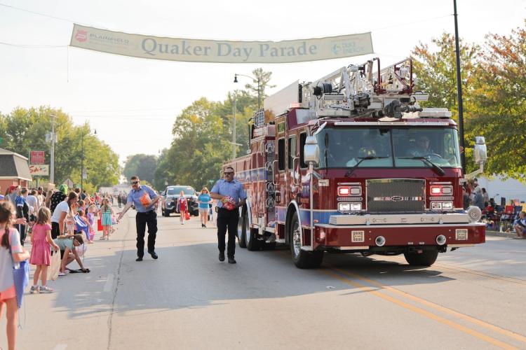 Don't miss the Quaker Day Parade on Saturday morning