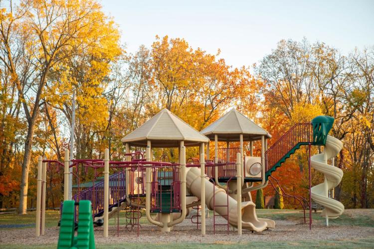 Arbuckle Acres Park in autumn (photo by Town of Brownsburg on Facebook)
