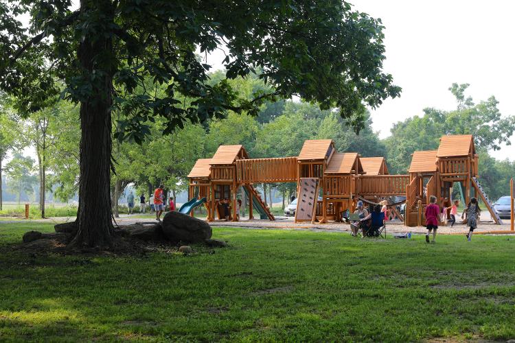 Playground at W.S. Gibbs Memorial Park (photo by Brad Poreda)