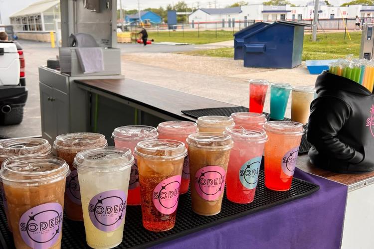 Sodeez Dirty Sodas at an outdoor event