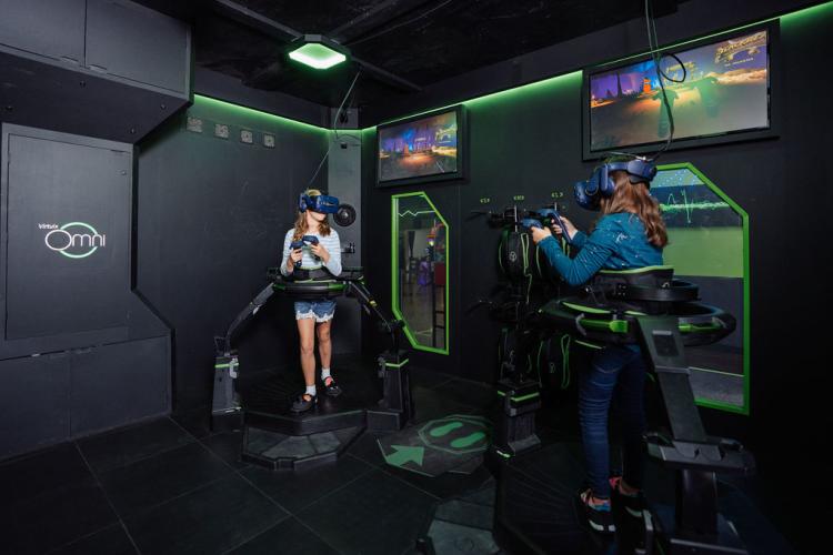 Virtual reality in Press Play's Omni Arena