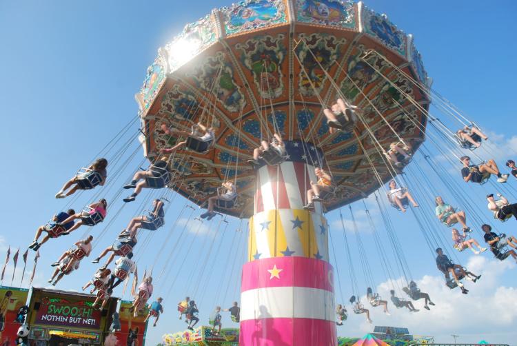 Swing ride at the fair