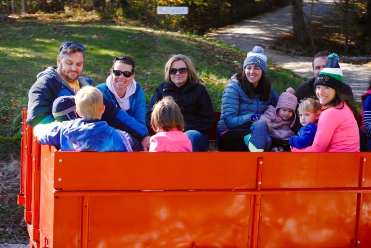 Enjoy a hay ride at the Fall Colors Festival at McCloud Nature Park!