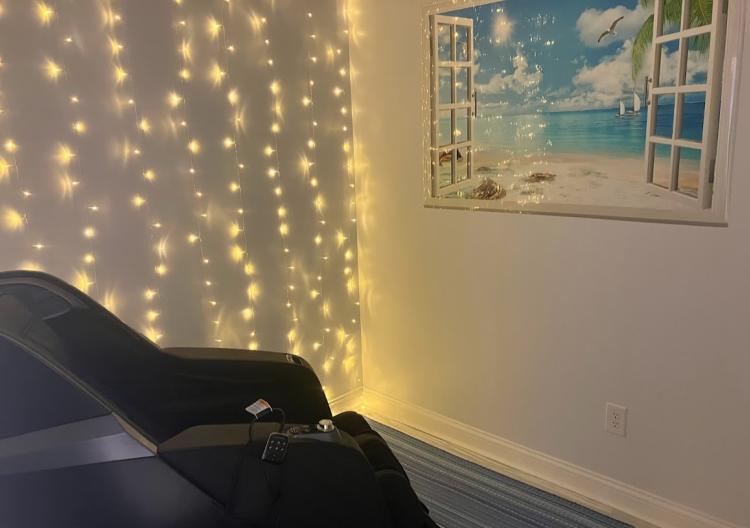 Calm Room at Salt Breeze Wellness in Brownsburg