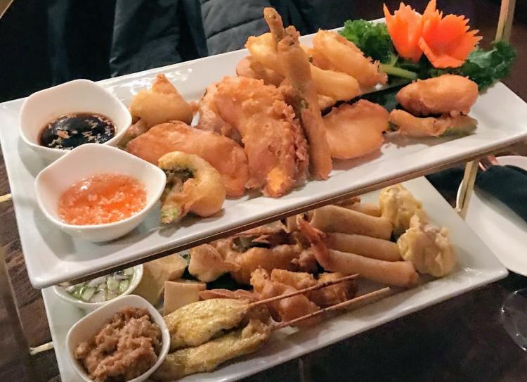 Sampler Platter at Thai District in Brownsburg