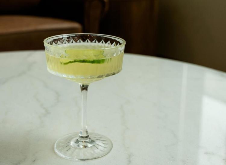 A Gimlet at The Green Room Cafe in Plainfield, IN