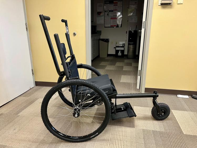 A GRIT Freedom Chair is available to borrow at W.S. Gibbs Memorial Park at no charge.