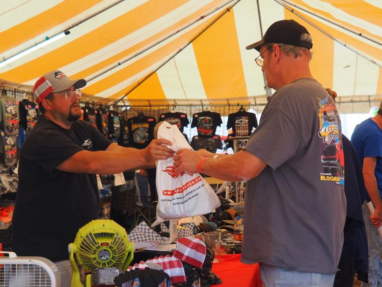 Merchandise vendor at Four Wheel Jamboree