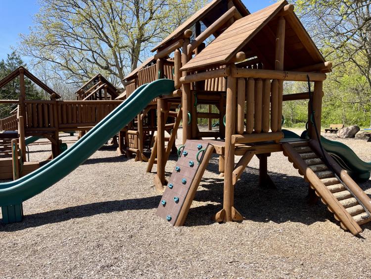 W.S. Gibbs Memorial Park’s large playground structure