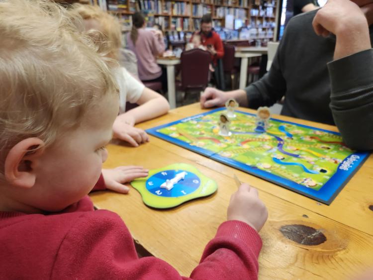 Family time at Books & Brews in Brownsburg