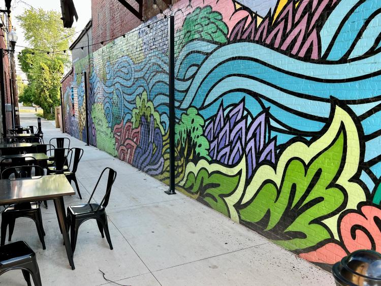 Some of the Downtown Danville alleyways will turn into music venues during the Plein Air Paint Out.