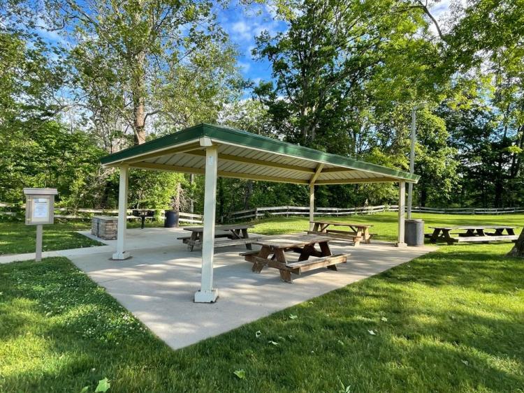 Shelter at Arbuckle Acres Park in Brownsburg