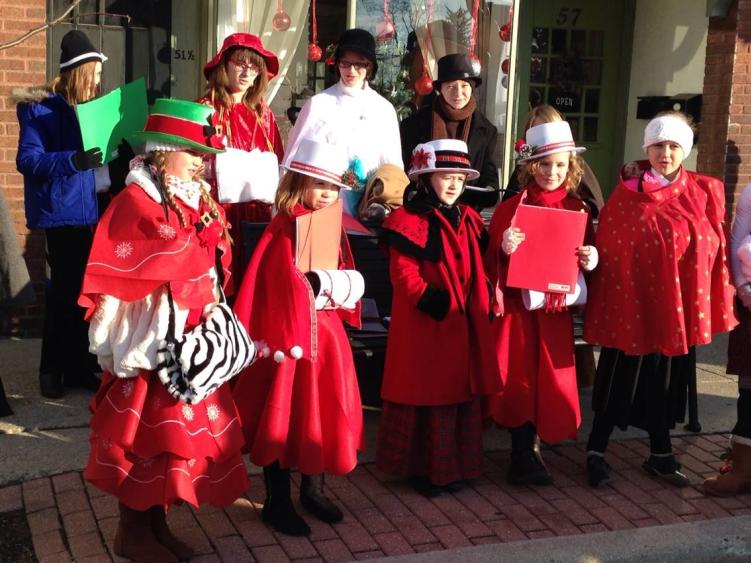 Christmas on the Square caroling