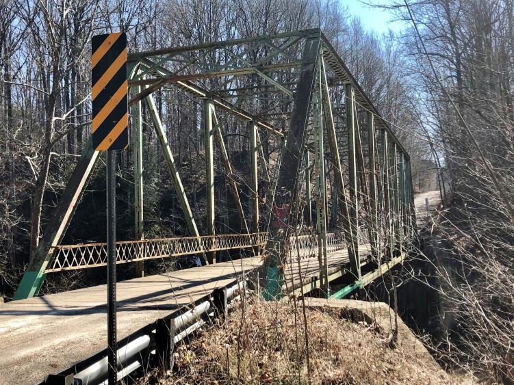 Barnard Bridge on the Putnam-Hendricks County Line bordering McCloud Nature Park.