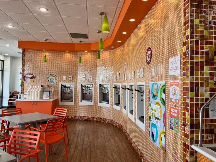Inside at Orange Leaf in Avon, IN