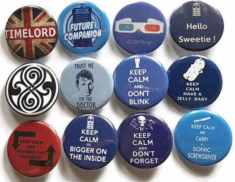 Doctor Who Button Exchange at Doctoberfest 2025