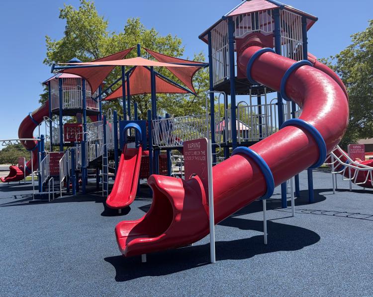 Hummel Park main playground’s large play structure