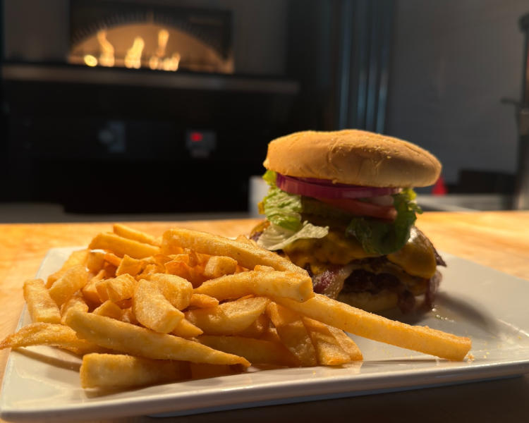 Smashburger and fries at The Local Kitchen & Tap (Photo courtesy of the Embassy Suites Facebook page)