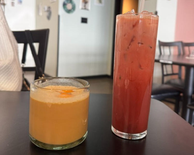 Coffee options at Toast & Thyme