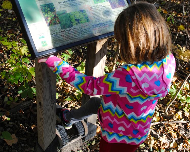 Please use the boot brush before entering Burnett Woods.