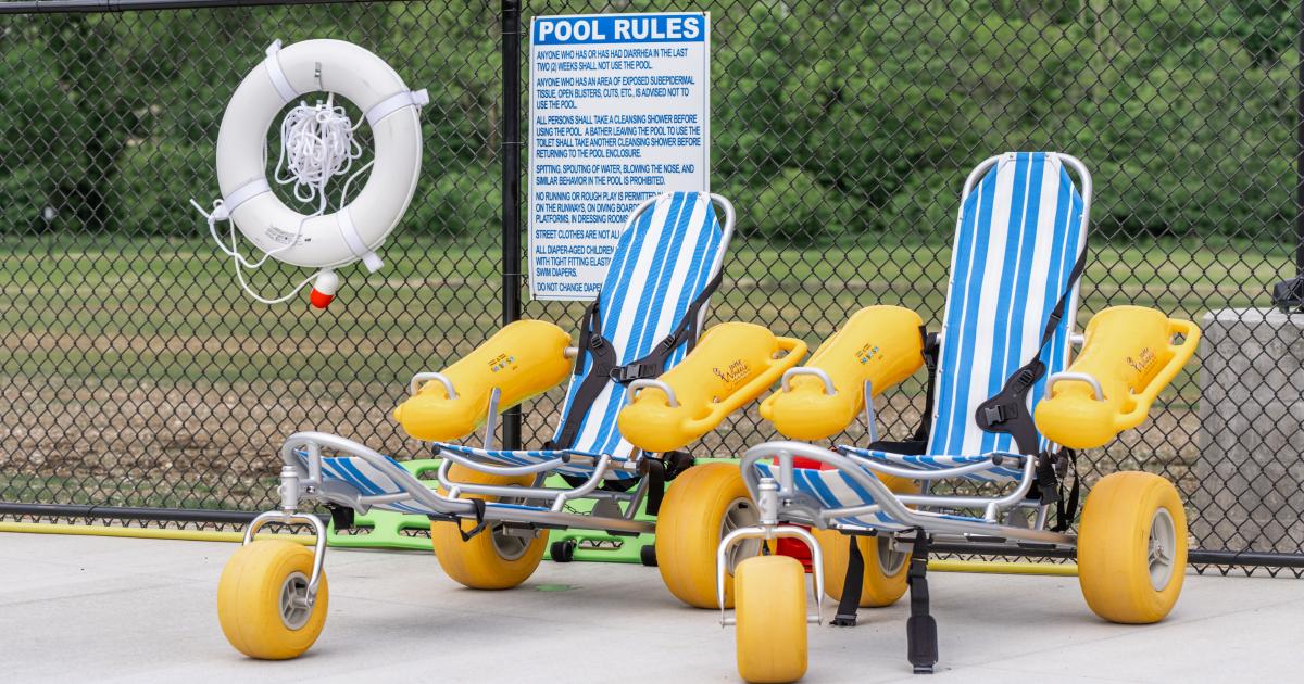 Water wheelchairs at Murphy Aquatic Park