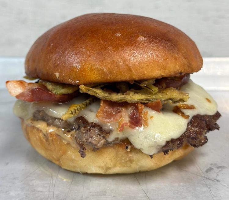 BP & J Burger at Square Burger in Danville