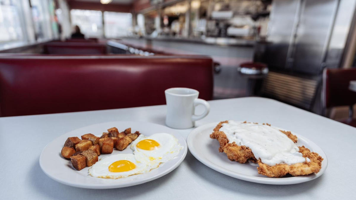 Oasis Diner's country fried breakfast called The Indianapolis