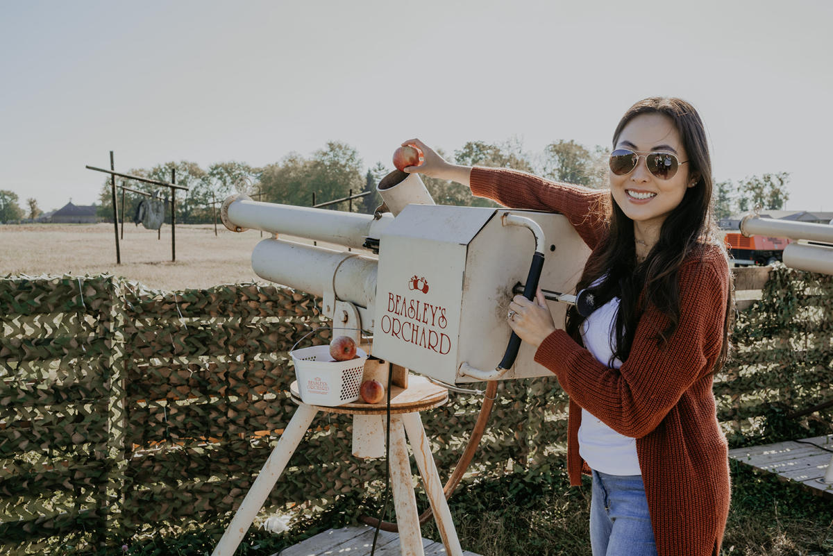 Enjoy apple cannons at Beasley Orchard's Heartland Apple Festival (Photo courtesy of TheCityMoms)