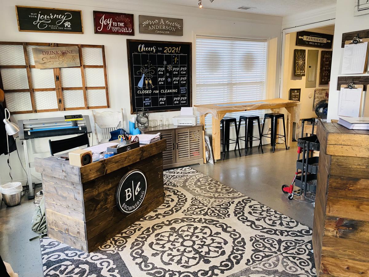 Board and Brush, Brownsburg, DIY studio