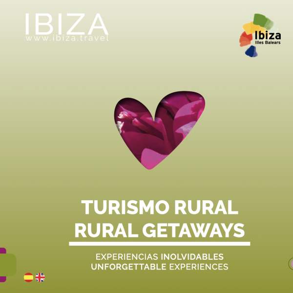 Capa de uma brochura sobre o Turismo Rural em Ibiza.
